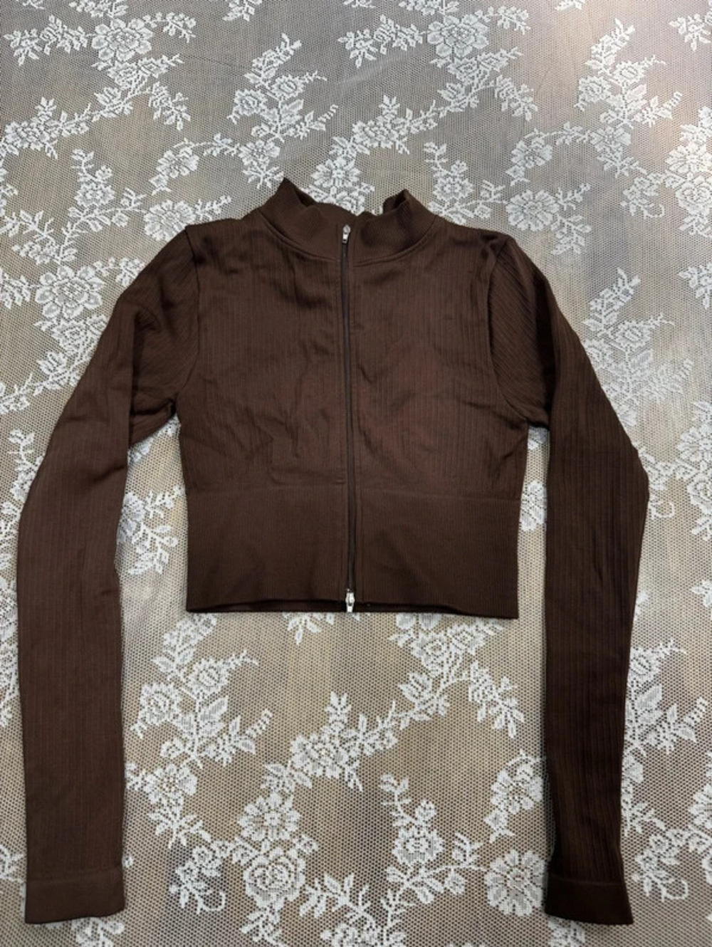 brown workout jacket